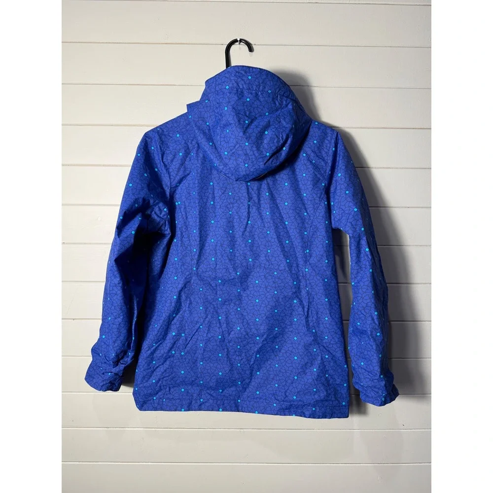 Columbia Interchange Hooded Windbreaker Jacket Purple Teal  Outgrown Youth Large